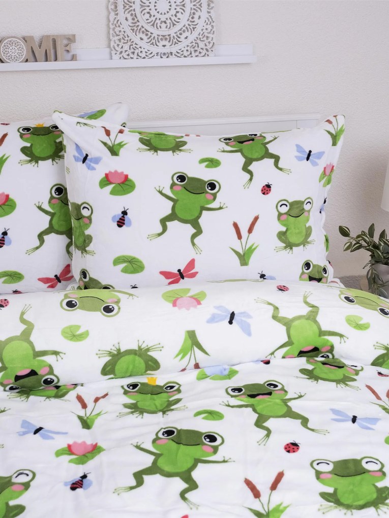 Obliečky mikroplyš Exclusive – Žabky