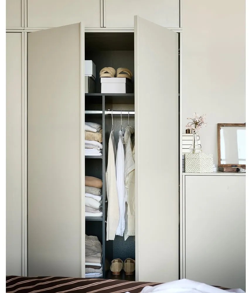 Krémová modulárna skriňa z borovicového dreva 200x220 cm Daily – vtwonen