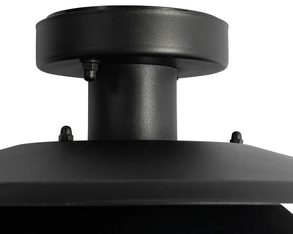 Dizajnové vonkajšie stropné svietidlo čierne IP44 - Morty