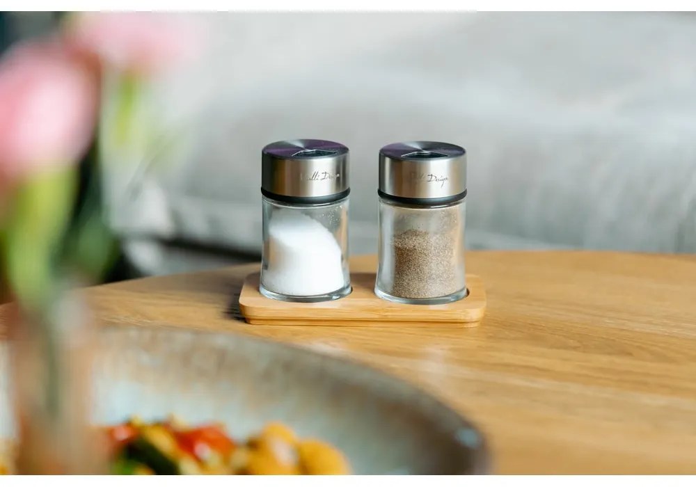Soľnička a korenička so stojanom Soho – Vialli Design