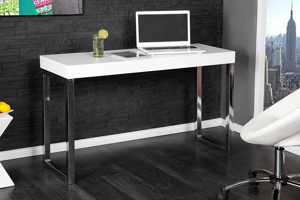 Stôl pod notebook White Desk 120x40cm white