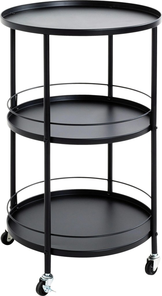 XXXLutz SERVÍROVACÍ VOZÍK, čierna, 45/75 cm Lomoco - Barový nábytok - 001931081201