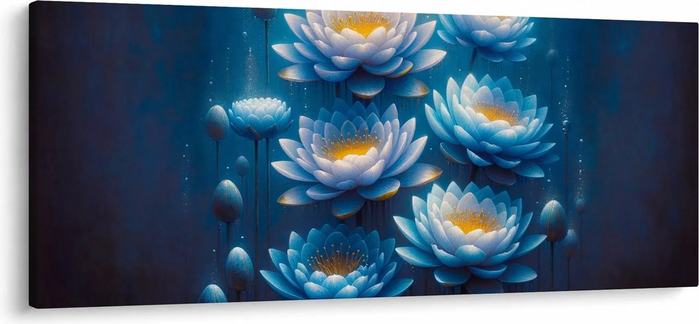 Obraz - Lekná pod hladinou (120x50 cm)
