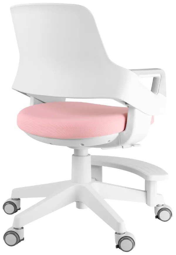 Detská rastúca stolička Neoseat KIDDY FIVE — látka, ružová