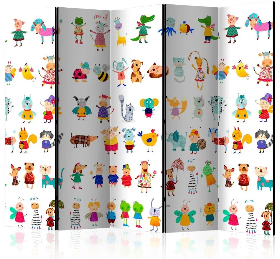 Artgeist Paraván - Cartoon Pets II [Room Dividers]