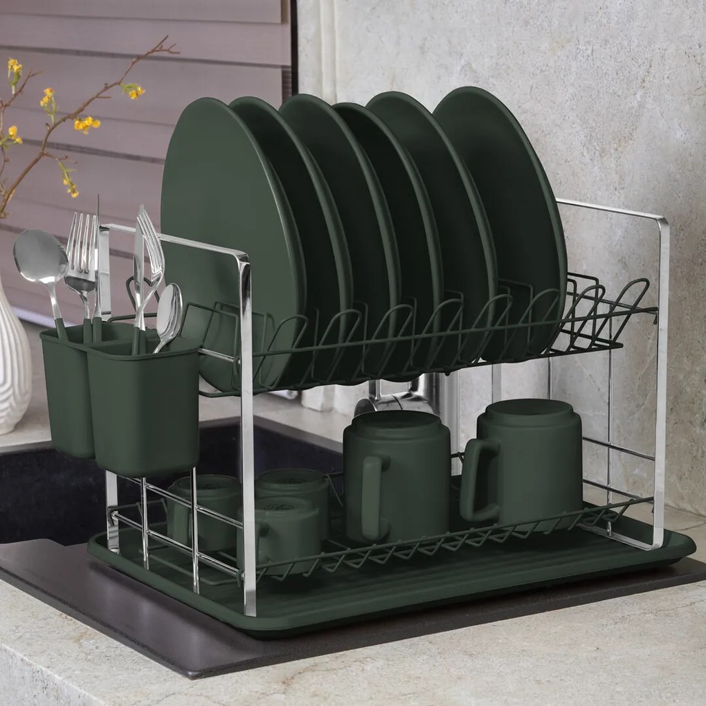 BerlingerHaus Odkvapkávač na riad Matte Green