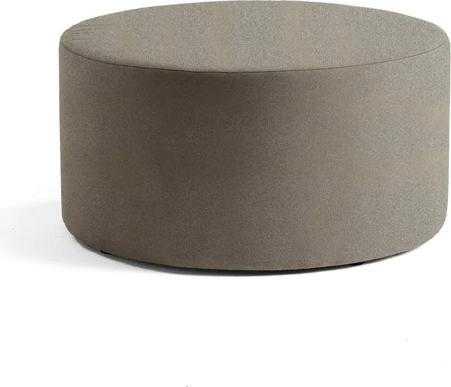 Taburet CASUAL, Ø 1000 mm, látka CURA, šedohnedá