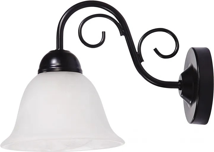 Rábalux Athen 7811 nástenné lampy  matný čierny   kov   E14 1x MAX 40W   IP20