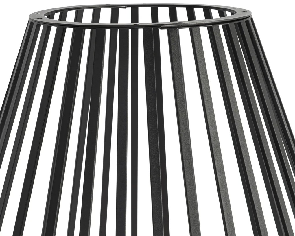 Dizajnová stojaca lampa čierna s opálom 110 cm - Angela