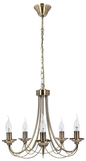 Luster na reťazi MUZA 5xE14/40W/230V