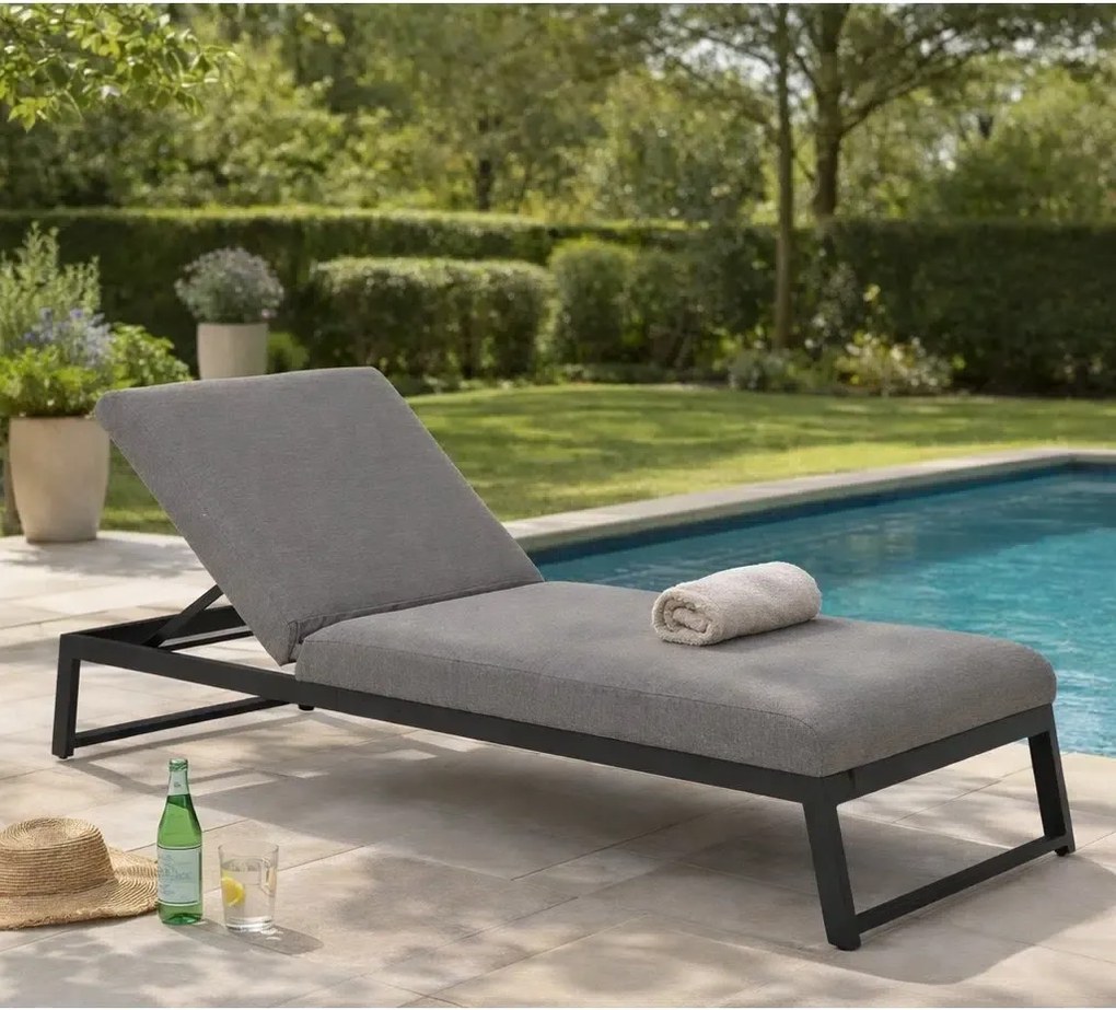 MELIA LIKA-TEX® sivé- luxusné záhradné ležadlo