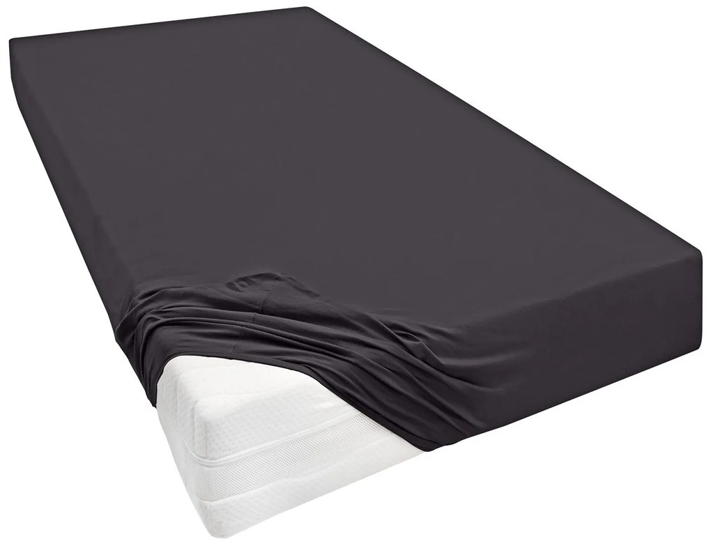 Biberna Napínacia plachta (antracitová, 140 – 160 x 200 – 220 cm)  (100251944)