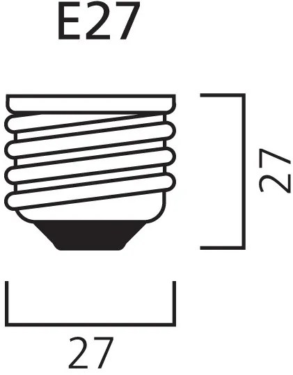 Diolamp Úsporná žiarovka 65W/E27/230V/2700K/3700Lm/270°