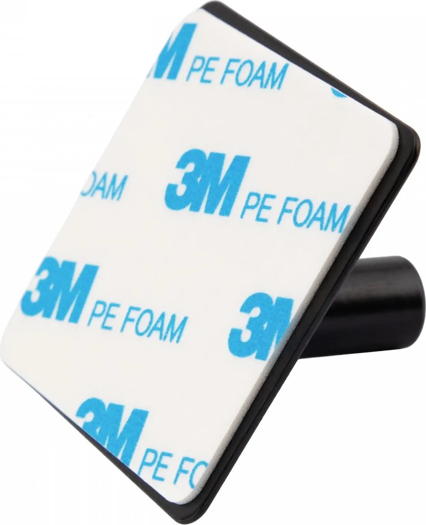 Erga Midi, samolepiace háčiky na uteráky bez vŕtania, 4ks, 4,5×4,5 cm, čierna matná, ERG-YKA-CH.MIDI4-BLK