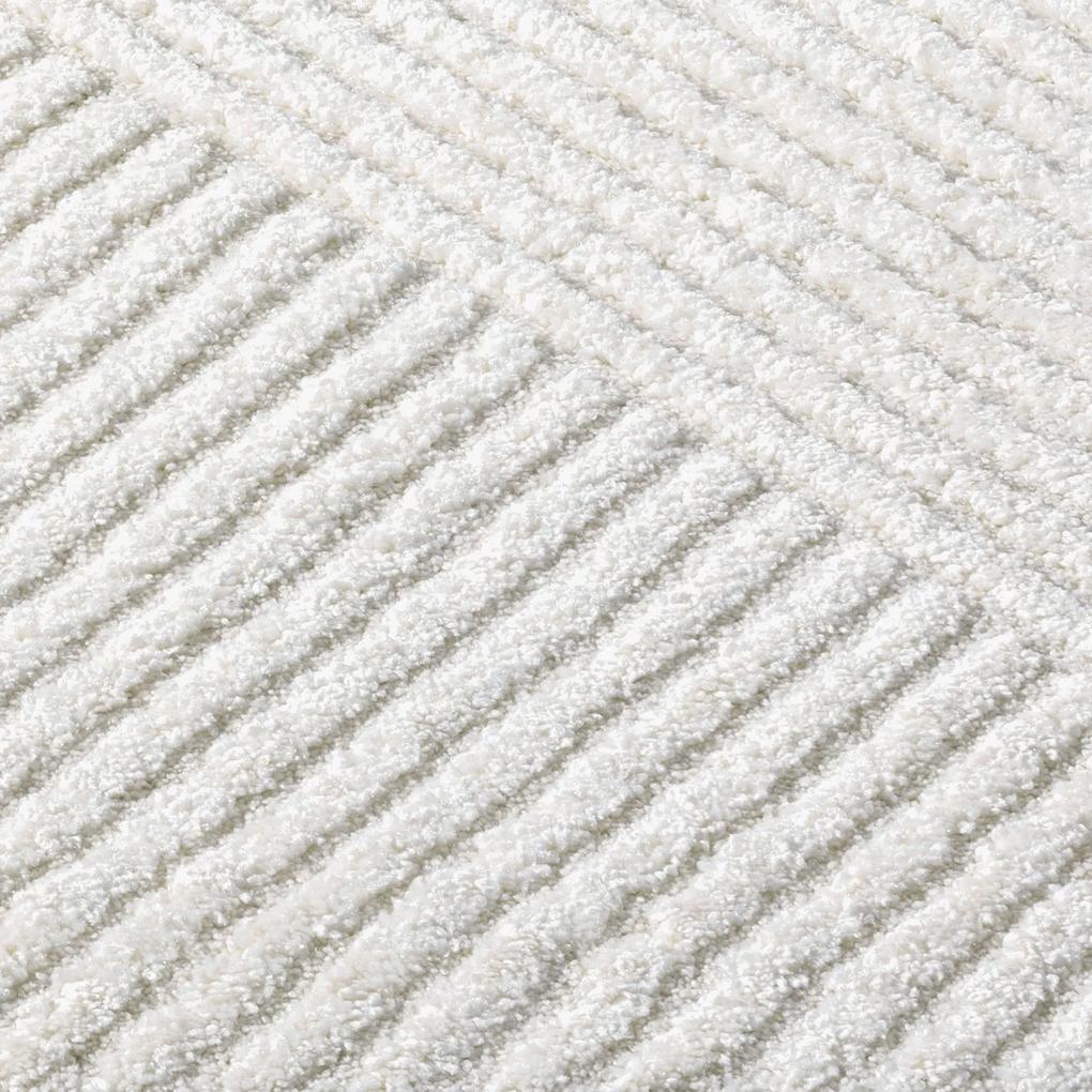 Dekorstudio Moderný koberec LOUNGE 0632 - krémový Rozmer koberca: 200x290cm