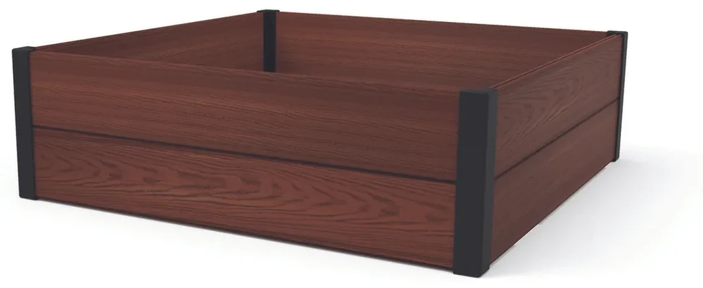 Keter Vyvýšený záhon Maple Square hnedá, 106 x 106 x 32 cm , M