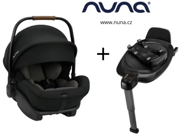 Set autosedačky Nuna ARRA NEXT + otočná základna BASE NEXT caviar