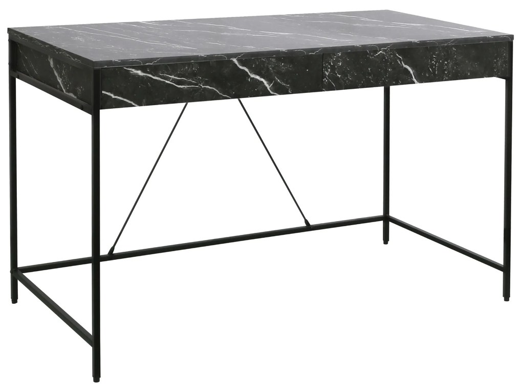 Psací stůl CARINI 120 cm černý mramor