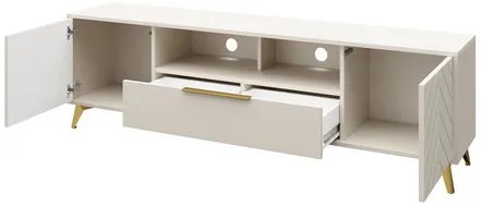 TV skrinka/stolík Semprum 2D1SZ (piesková béžová). Vlastná spoľahlivá doprava až k Vám domov. 1122991