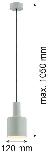 Argon 4217 - Luster na lanku SINES 1xE27/15W/230V pr. 12 cm zelená