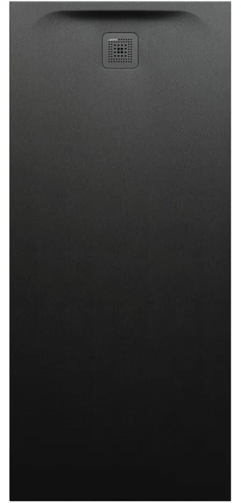 LAUFEN Pro obdĺžniková sprchová vanička z materiálu Marbond, odtok na kratšej strane, 1800 x 800 x 46 mm, čierna matná, H2119590800001
