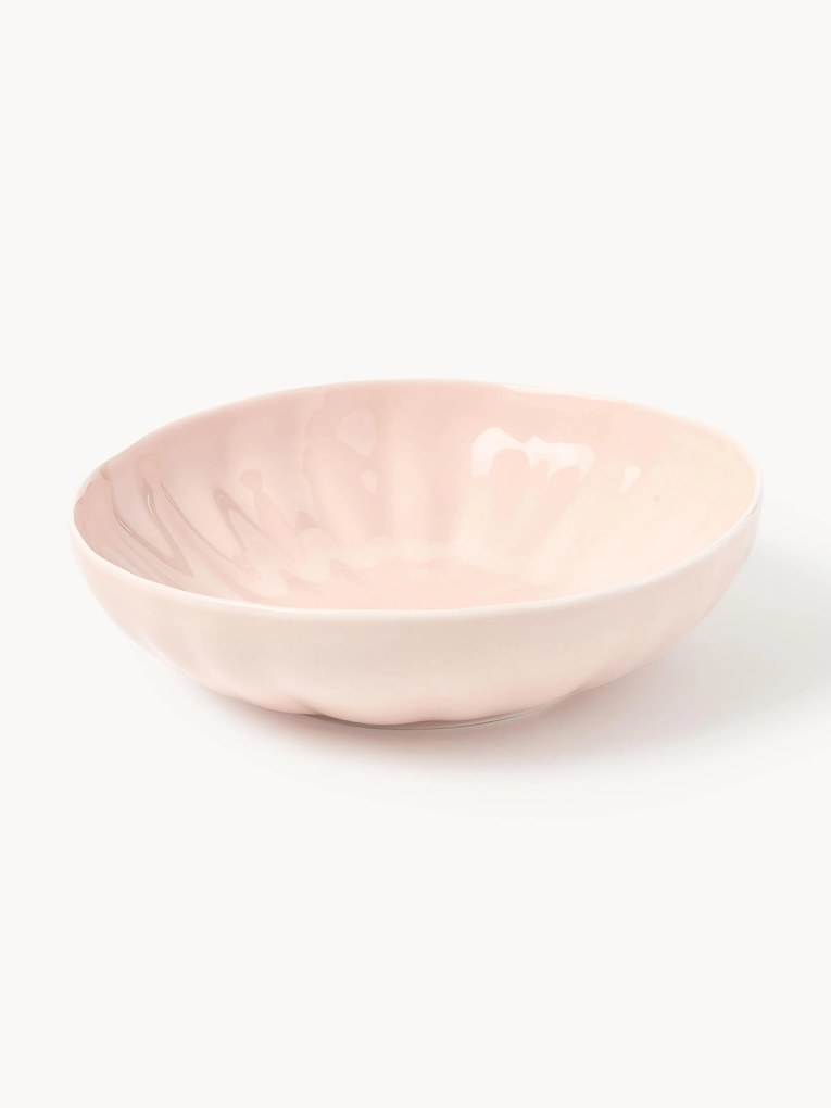 Hlboké taniere's reliéfom z porcelánu Sali, 4 ks