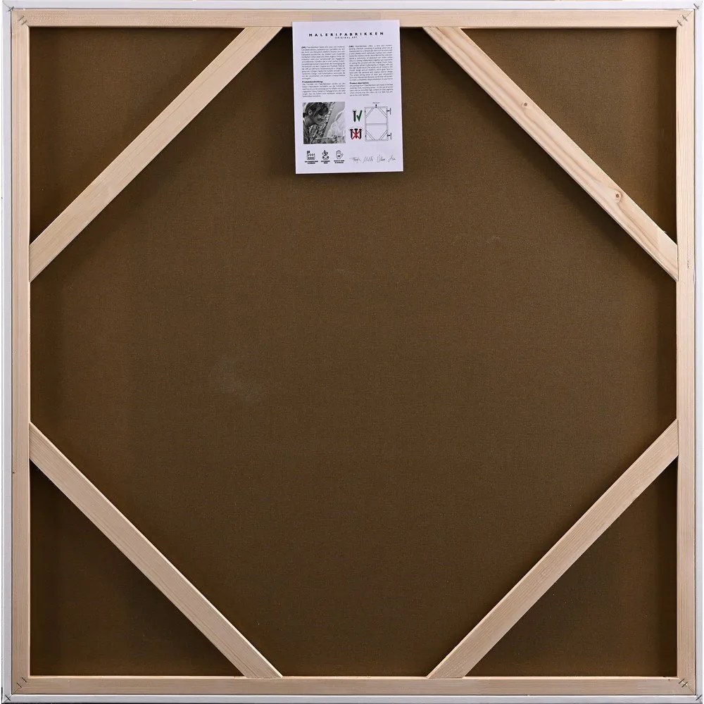 Obraz s ručne maľovanými prvkami 102x102 cm Confidential Green – Malerifabrikken