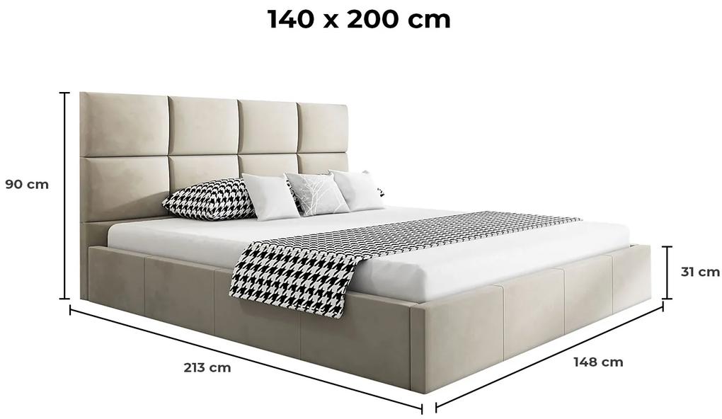 PROXIMA.store - Moderná manželská posteľ CELESTE ROZMER: 140 x 200 cm
