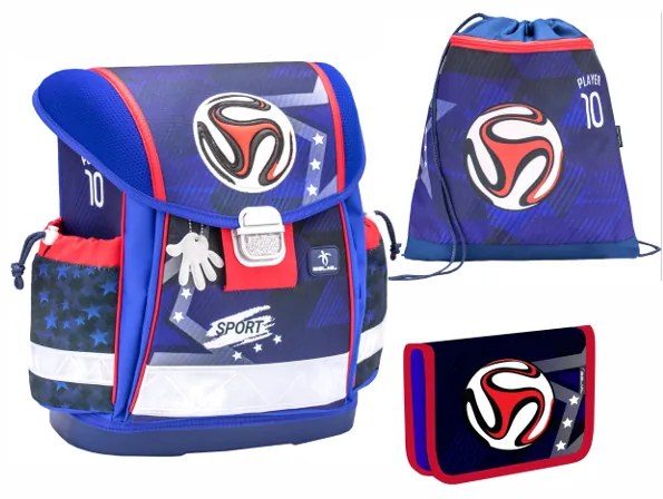 Školský set BELMIL Red-Blue Football