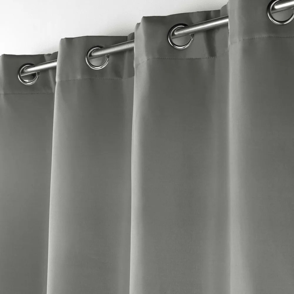 Sivý termo záves z mikrovlákna 135x260 cm Micropolar – douceur d'intérieur