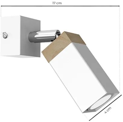 Nástenné bodové svietidlo SOLO 1xGU10/MR11/40W/230V biela