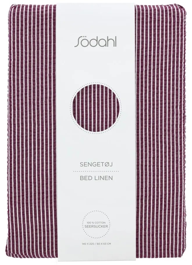 Fialové bavlnené obliečky na jednolôžko 140x200 cm Cheerful – Södahl