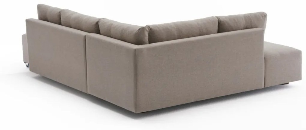 Rohová rozkladacia pohovka Manama krémová II ľavá