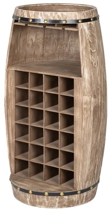 Regál na víno Winebar 97 cm prírodný