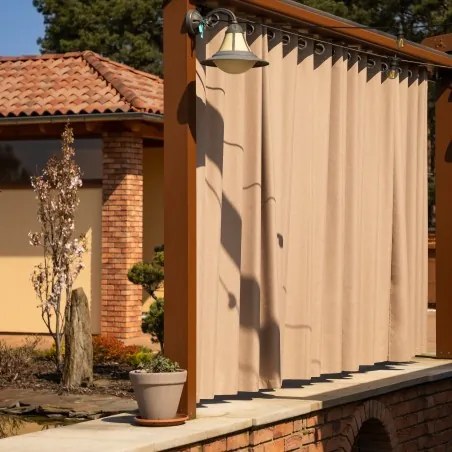 Záhradný záves WAWE 250 cm béžový
