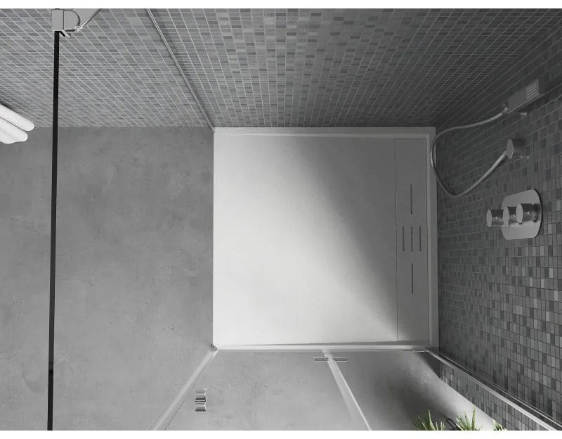 Mexen Amon, SMC štvorcová sprchová vanička 90 x 90 cm, biela, 4F109090