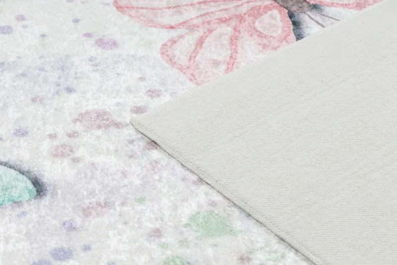 Dywany Łuszczów Detský kusový koberec Bambino 1610 Butterflies cream - 160x220 cm