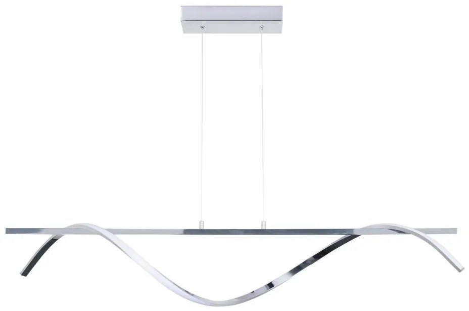 LED Luster na lanku RUMBA LED/23W/230V 4000K lesklý chróm