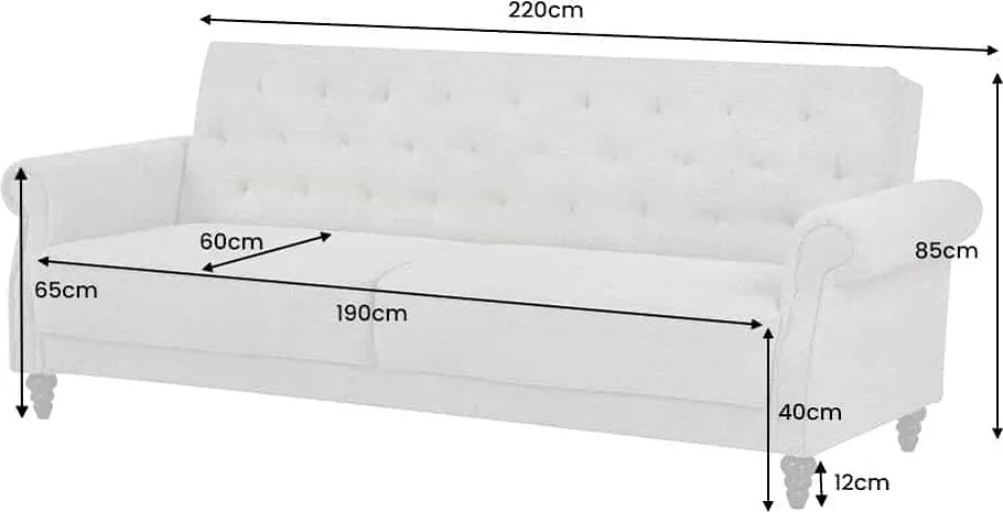 Dizajnová rozkladacia sedačka Scarlet 220 cm zelený zamat