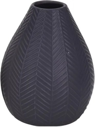 Koopman Keramická váza Montroi tmavosivá, 15,5 cm