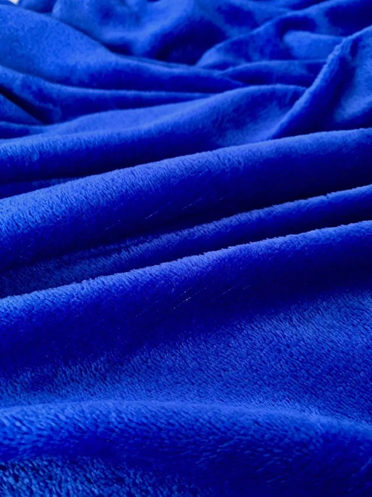 Mikroplyšová deka SOFT, kráľovsky modrá Rozmer: 200 x 220 cm