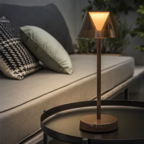 Ideal Lux - LED stmievateľná dotyková lampa LOLITA LED/2,8W/5V IP54 hnedá