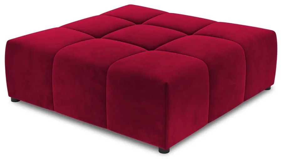 Červený zamatový modul pohovky Rome Velvet - Cosmopolitan Design