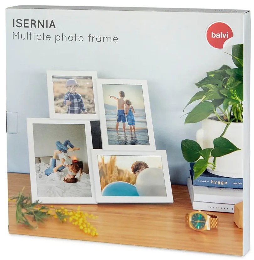 Biely rám na 4 fotografie Balvi Isernia