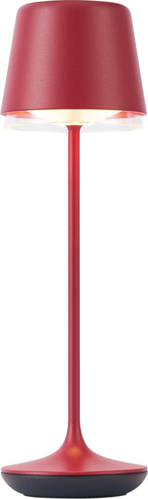 Stolná lampa červená vrátane LED IP65 Nabíjateľná s nabíjacou stanicou - Treble