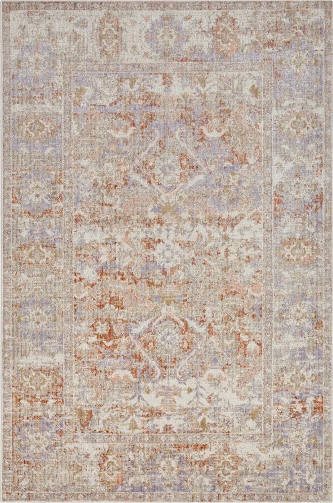 Hanse Home, AKCIA: 120x170 cm Kusový koberec Cairo 105587 Port Said Cream Red – na von aj na doma, oranžová, chodba / predsieň