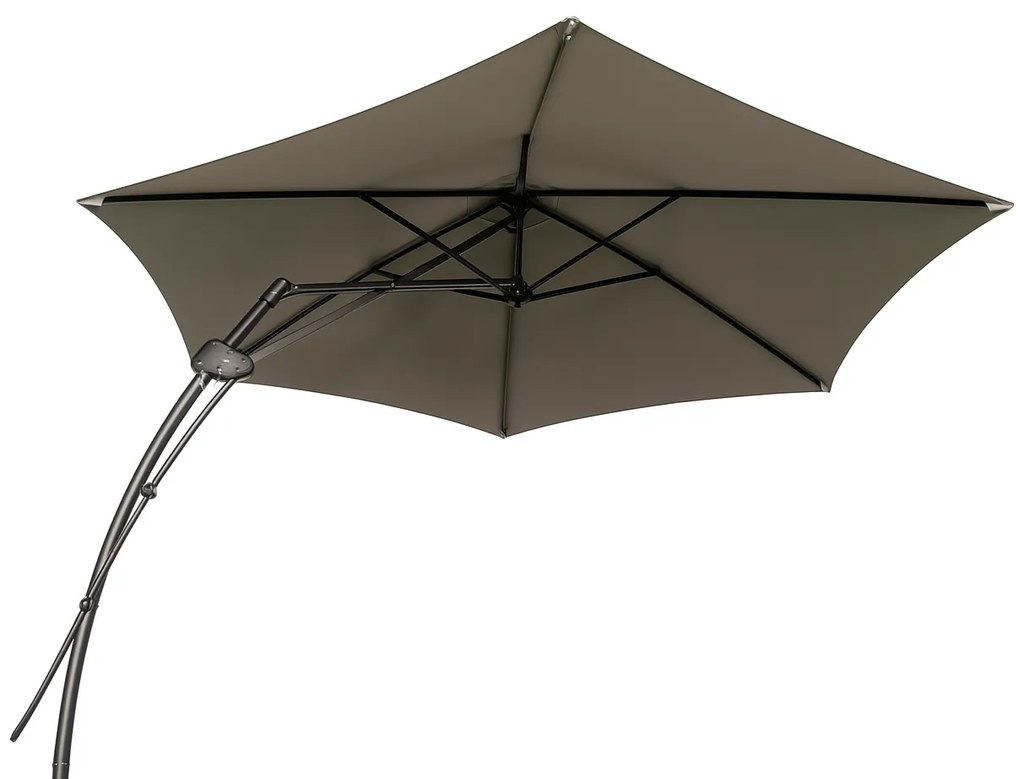 Záhradný slnečník Houseland Zylo 300 cm svetlosivý