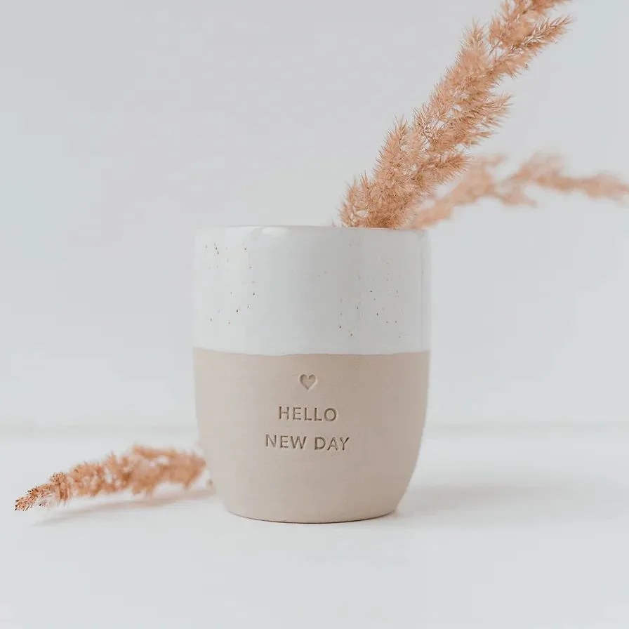 Eulenschnitt Kameninový hrnček Hello New Day 320 ml