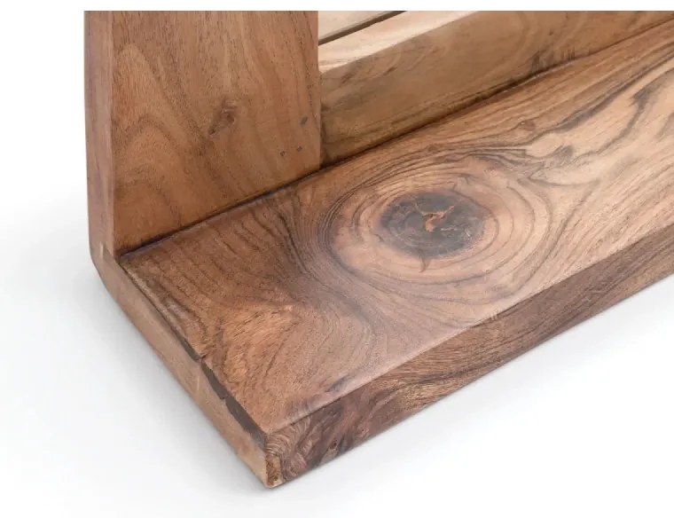 furniture-nabytek.cz - Masívna súprava nábytku do kúpeľne Auckland II z akácie, lakovaná, hnedá