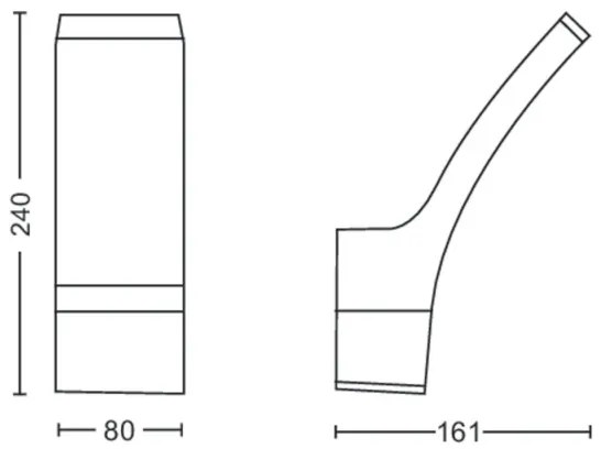Philips - LED Vonkajšie nástenné svietidlo SPLAY LED/12W/230V 2700K IP44